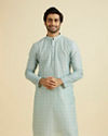 Aqua Green Festive Kurta Pajama